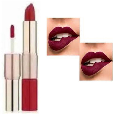 Luipui lipstick in maroon color this waterproof lipstick give beautiful look pack of 1(maroon, 6 g)