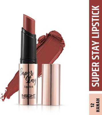 Insight Cosmetics Super Stay Non Transfer Smudgeproof Matte Lipstick(HANAH-12, 7 g)