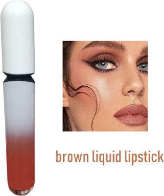 Luipui low price brown lipstick in matte finish pack of 1(brown, 6 ml)