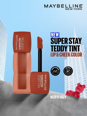 MAYBELLINE NEW YORK Superstay Teddy Tint - Lip and Cheek Color | Keep It Cozy(Keep It Cozy, 5 ml)