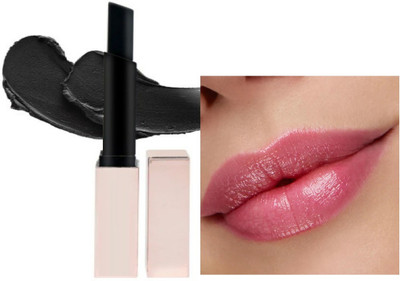 DARVING Black Lipstick With Glossy Pink Payoff - Long Lasting Nourishment(black, 3 g)