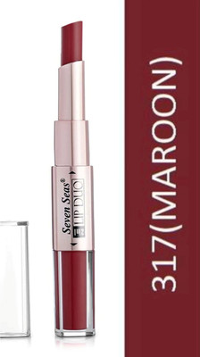 Seven Seas 2in1 Lipstick-Long-Lasting Moisturizing Lip Color for Natural & Bold Looks(Maroon, 3 ml)