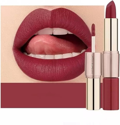 DYSOKAYO Long Wearing 2 in 1 maroon matte lipstick(MAROON, 8 g)