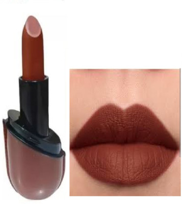 Luipui BROWN MATTE FINISH LOOK LIPSTICK PACK OF 1(BROWN, 6 g)