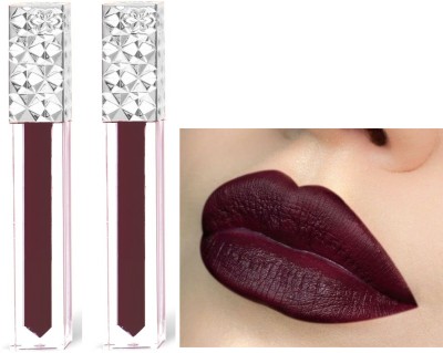 tanvi27 Combo Non Transfer Waterproof Longlast Matte Liquid Lipstick Jet maroon(Jet maroon, 10 ml)