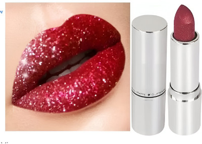 DARVING NEW MATTE Metallic MAROON Glitter Lipstick For Lips(MAROON, 3.8 ml)