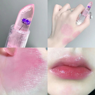 manasona Flower Jelly Color Changing Lipstick Temperature Change Moisturizer(TRANSPARENT, 3.6 g)