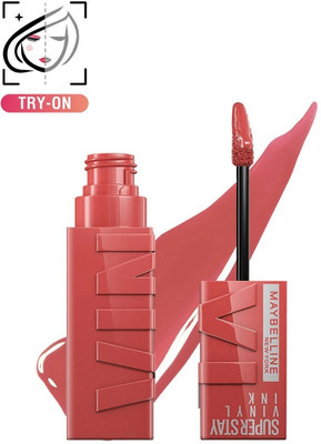 MAYBELLINE NEW YORK Superstay Vinyl Ink Liquid Lipstick, Peach I High Shine for up to 16hr, 4.2ml(Peachy, 4.2 ml)