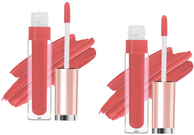 ADJD Combo Non Transfer Waterproof Longlast Matte Liquid Lipstick Light peach(Light peach, 8 ml)