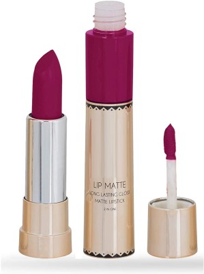 tanvi27 2 IN 1 MATTE FINISH NON TRANSFER WATER PROOF LIPSTICK(WINE, 8 g)