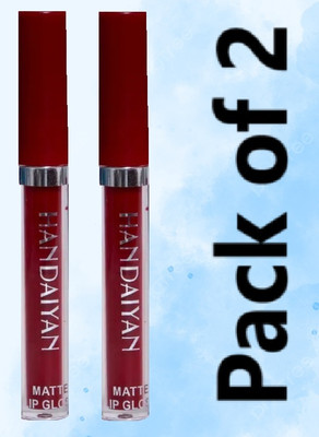LARA KOSSLER Maroon Liquid Lip Duo – Perfect Pair(MAROON, 10 ml)