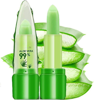 VBA Aloe Vera PH Magic Lipstick Temperature Color Change Lip Balm Pack of 1(PINK, 6.9 g)