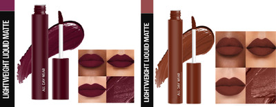 Luipui TRENDING LONG LASTING, WATERPROOF & QUICK DRY LIPSTICK FOR BOLD LOOK PACK OF 2(COCO - 09, 24 ml)