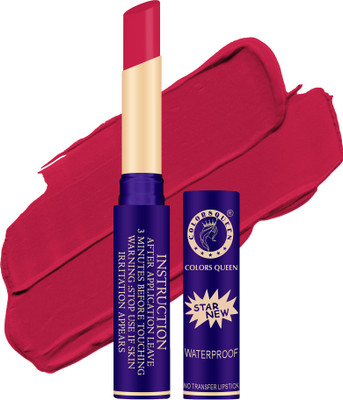 COLORS QUEEN Queen Lips No Transfer Matte Lipstick(Wild Rose, 2.4 g)