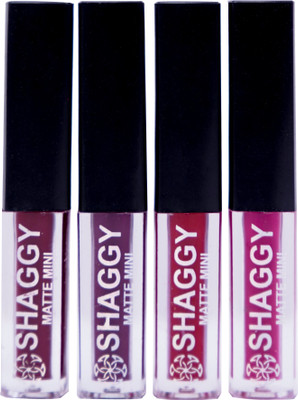 SHAGGY Liquid Matte Minis Lipstick set of 4(red, 20 ml)