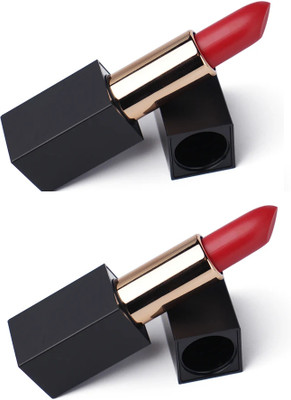 ADJD combo Soft Pigmented Smudge Proof Creamy Red Long Stay Lipstick(RED, 7 g)