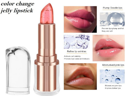 BLUEMERMAID Temperature Change Color Crystal Jelly Lipstick For Women(PINK, 3.6 g)