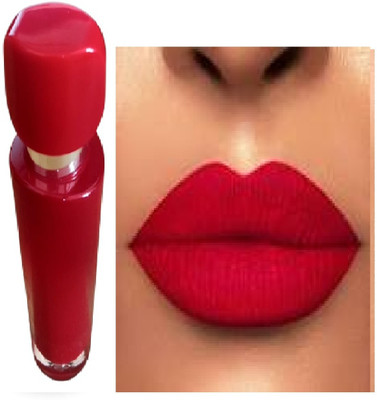 Luipui red matte lipstick liquid pack of 1 waterproofg(red, 6 ml)