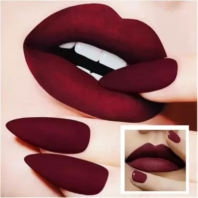 Libline Non Transfer Waterproof Bold Sensational Liquid Lipstick(Maroon, 6 ml)