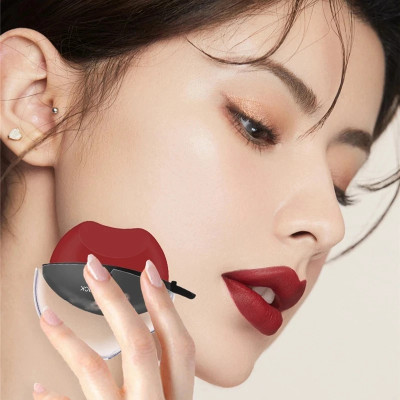 Latixmat Lip Shape Apple Lipstick Deep Red(dark red, 10 g)