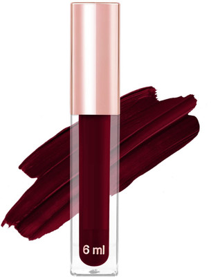 Emijun Non Transfer Long lasting Sensational Liquid Matte Lipstick DARK MAROON(DARK MAROON, 6 ml)