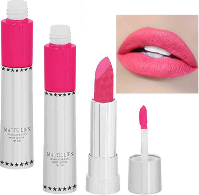 Emijun Lip Matte Long Lasting Gloss & Matte lipstick 2 in 1 COMBO(PINK, 16 g)