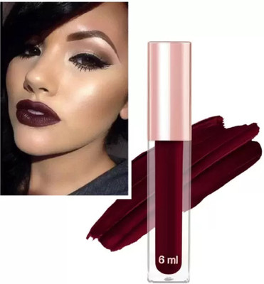 AFARAXIA Long Lasting Waterproof Non Transfer Liquid Matte Lipstick(MAROON, 6 ml)