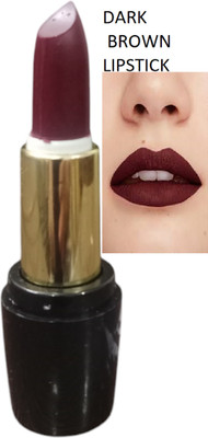 Luipui dark brown crayon matte finish lipstick pack of 1(brown, 6 g)