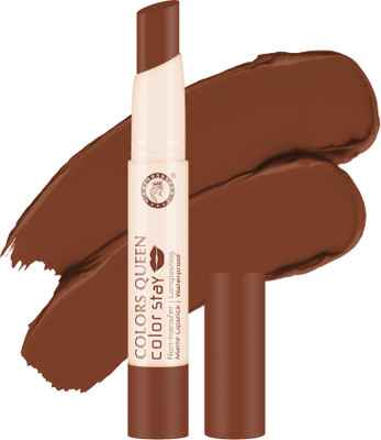 COLORS QUEEN Color Stay Long Lasting Non Transfer Waterproof Matte Lipstick(Coffee, 2.1 g)