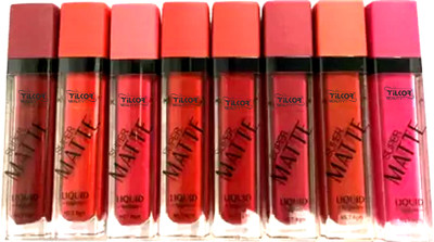 TILKOR longlasting smudgeproof lipstick , non transfer me girl set of 8(8color, 80 ml)