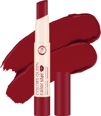 COLORS QUEEN Color Stay Long Lasting Non Transfer Waterproof Matte Lipstick(Cranberry, 2.1 g)