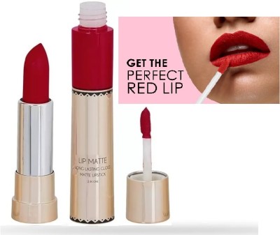 DARYUE Intense Matte Lip Color Lipstick | Richly Pigmented Intense Matte Lipstick(RED, 8 g)