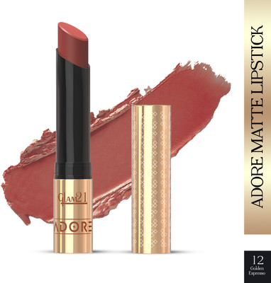 Glam21 Adore Lipstick Creamy Matte Lipstick for Women, Smudge & Transfer Proof Lipstick(Golden Espresso, 3.5 g)