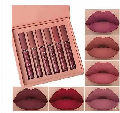 kHUDAt Treat Mom/Sister/Friend: 6 Liquid Lipsticks Gift(maroon, 5.97999999999998 g)