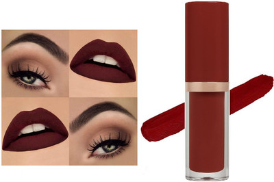 N&N new look light weight color shade lipstick pack of 1(maroon, 5 ml)