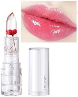 ADJD Magic Jelly Flower Lipstick Temperature Changing Moisturizer Lipstick For Girls(RED FLOWER, 3.6 g)