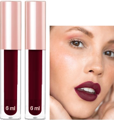 ADJD Combo Waterproof Long lasting Liquid matte Lipstick Non Transfer Matte(MAROON, 12 ml)