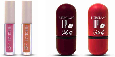 herglam Everyday Makeup Set – Waterproof Mascara + Mini Lipstick Pack(Multicolor, 10 ml)