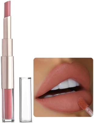 Arcanuy Best Matte liquid and crayon 2 in 1 color lipstick(peach, 12 ml)