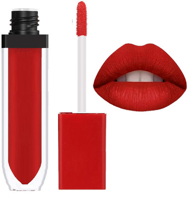 Latixmat Smudge & Water Proof Longlast SensationaL Liquid Matte Lipstick(Red, 6 ml)