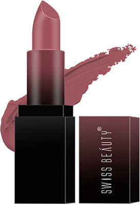 SWISS BEAUTY HD Matte Pigmented Smudge proof Lipstick | Creamy Matte Long stay Lipstick(Mauve Blush, 3.5 g)