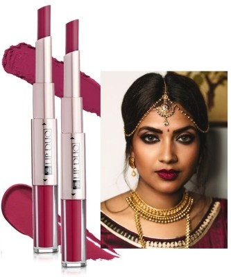 tanvi27 2-in-1 Duo Magenta Pink Liquid Lipstick with Matte Finish and Moisturizing Combo(Magenta Pink, 6 g)