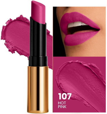 GULGLOW99 Non Transfer Lipstick, 24 Hour Long Lasting and Waterproof hot pink(HOT PINK, 3.5 g)