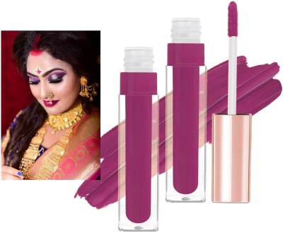 tanvi27 New Long Lasting Kiss Proof Tined Mattie Liquid Rose Pink Lipstick(Rose Pink, 12 ml)