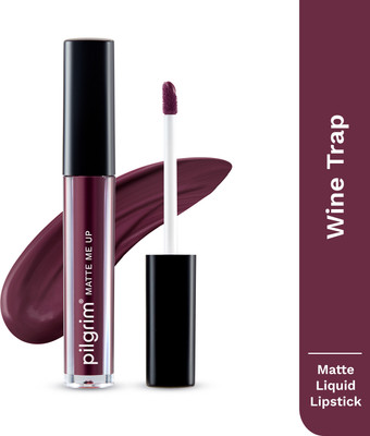 Pilgrim Liquid Matte Lipstick Transfer-proof, Long-Lasting & Non-Drying(Wine Trap -17, 3 ml)