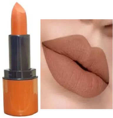 Luipui awesome best light brown matte lipstick pack of 1 waterproof(brown, 6 g)