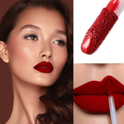 DYSOKAYO 2 in 1 Liquid Matte Lipstick, Long Lasting Gloss Matte Stick Crayon Lipstick(Red, 8 g)