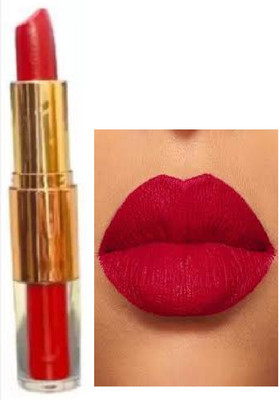TOPQ best long lasting 2 in 1 red matte finish awesome lipstick(red, 6 g)