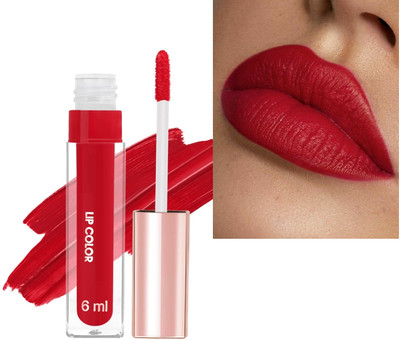 GULGLOW99 Long Lasting Matte Liquid Lipstick Non Transfer Smudge Proof(RED ROSE, 6 ml)