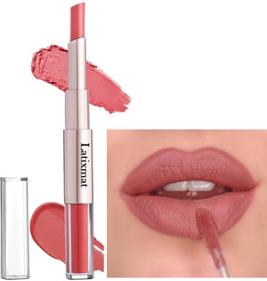 Latixmat Matte Finish 2in1 Lipstick-Long-Lasting(PEACH, 7 ml)